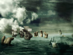 At Dark Blue and Far Ocean